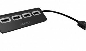 Hub Usb Acteck Ac 923064 Usb 2.0 4 Puertos Negro - AC-923064