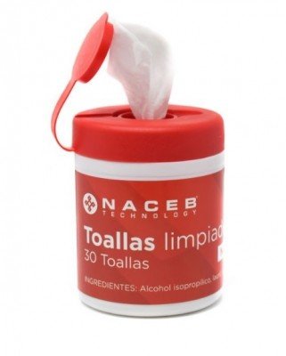 Toallas Limpiadoras Naceb Na 0801 Antiestáticas 30 Piezas - NA-0801