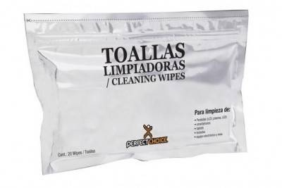 Toallas Limpiadoras Perfect Choice Para Laptop Y Pantallas Lcd Contiene 20 Toallas - PC-030270